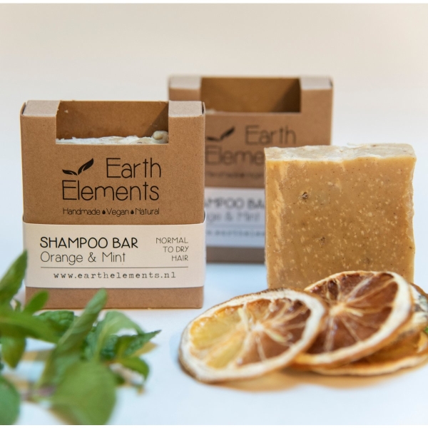 Earth Elements Shampoo Bar Orange & Munt