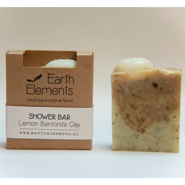 Earth Elements Shower Bar Lemon bentonite Clay
