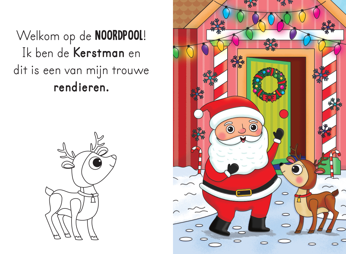 magisch waterkleurboek kerst