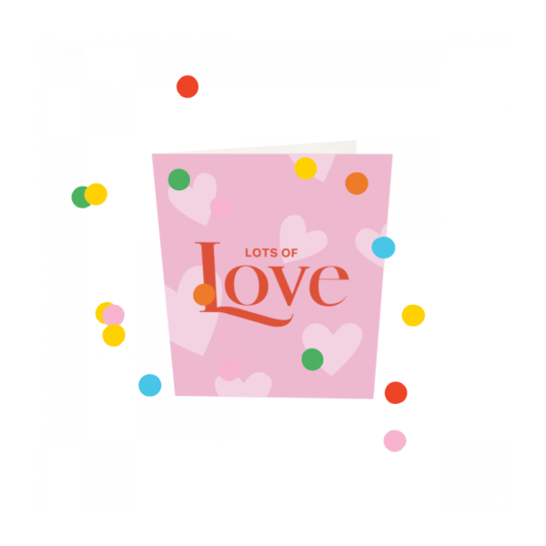 Confetti Kaart Lots Of Love