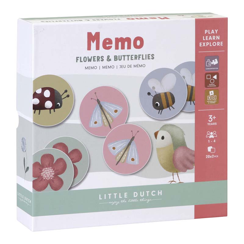 Little Dutch Memo Flowers & Butterflies