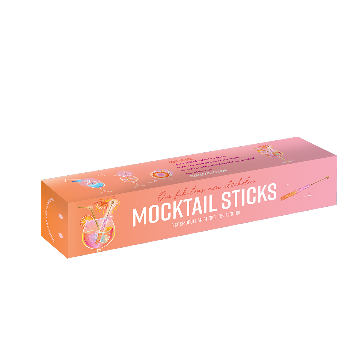 Mocktail Sticks Cosmopolitan