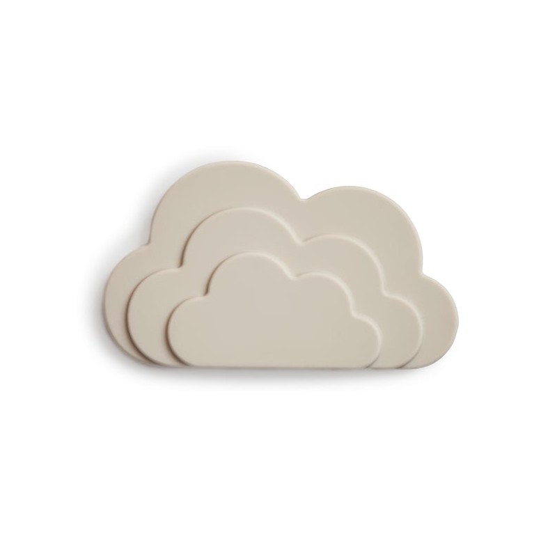 Mushie Teether Cloud grey